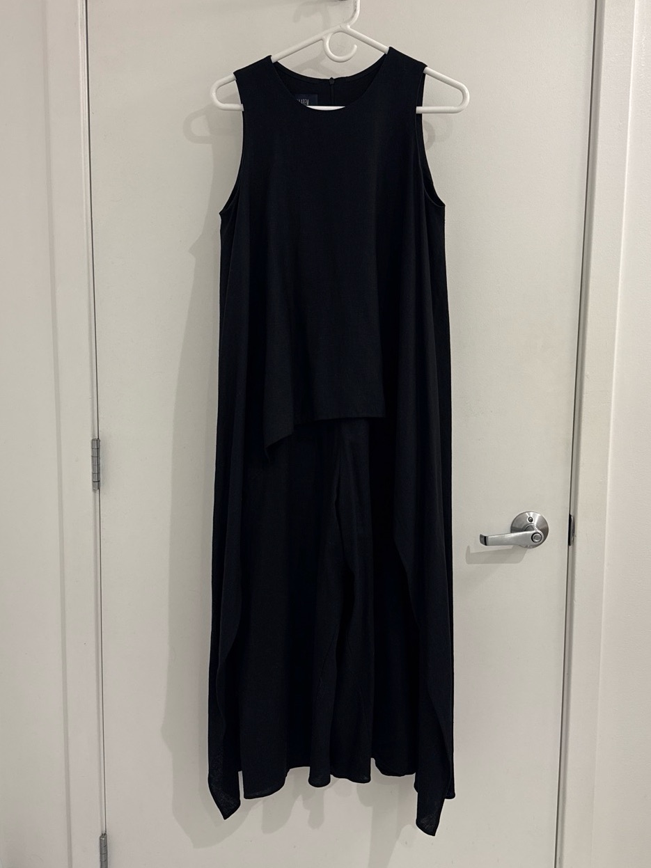 Ketel Layered Wide-Leg Jumpsuit In Black — image 5 of 6